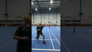 Backhand High Clear Stroke clubbadminton badminton [upl. by Gere514]