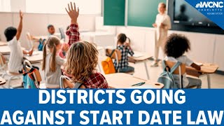 School districts going against NC start date law [upl. by Aohsoj]