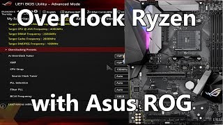 Overclocking Ryzen with an Asus ROG Motherboard BIOS settings overview Pt 1 [upl. by Aihtnys]