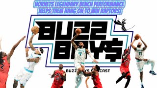 Hornets legendary bench performance helps them hold on to win vs raptors [upl. by Sivek535]