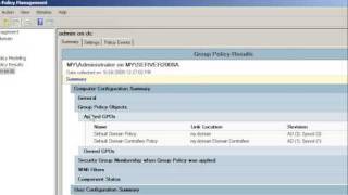 Windows Server 2008 group policy results wizard [upl. by Asil783]