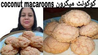 no oven coconut macaroons recipe by saimas kitchen 786 [upl. by Norej]