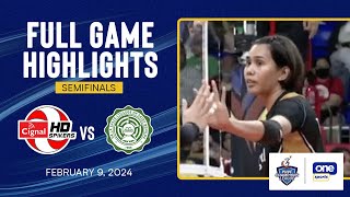 Cignal vs St Benilde highlights  2024 PNVF Champions League – Feb 8 2024 [upl. by Ardnusal]