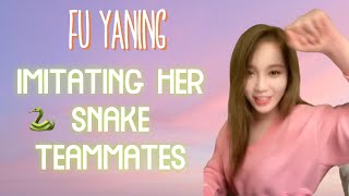 GP999 FU YANING imitating her SNAKE teammates  GIRLS PLANET 999 [upl. by Naliorf]