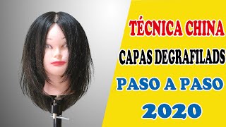 2020  Cómo cortar el cabello degrafilado o escalado en capas cortas  fácil y rápido paso a paso [upl. by Chatterjee]