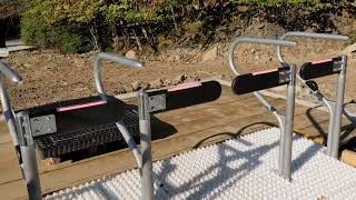 Loading Gates and Carpets Return Station Ski Lift Doppelmayr Chairkit [upl. by Betsey]