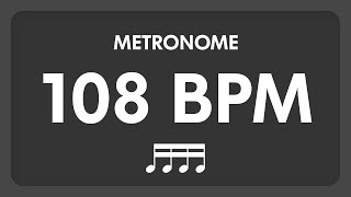 108 BPM  Metronome  16th Notes [upl. by Alonso]