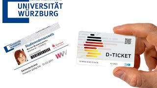 How to buy a Deutschland ticket using your Semesterticket  Würzburg University  Wuerzburg Germany [upl. by Adelheid]