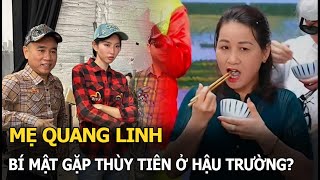 Mẹ Quang Linh bí mật gặp Thùy Tiên ở hậu trường [upl. by Jorge]