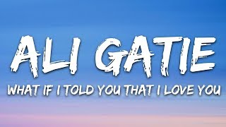 Ali Gatie  What If I Told You That I Love You Lyrics [upl. by Htiekal]