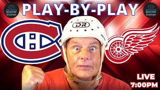 NHL GAME PLAY BY PLAY RED WINGS VS CANADIENS [upl. by Cord]