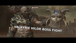 God of War  Valkyrie Hildr Boss Fight [upl. by Dougy]