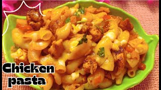 Chicken pasta recipemacaroni chicken pastaspicy pasta recipeDesi Indian flavour pasta recipe [upl. by Eniroc]