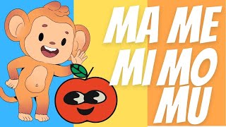 SÍLABA MA ME MI MO MU ALFABETIZAÇÃO INFANTIL  FAMÍLIA SILÁBICA DO M  APRENDENDO AS SÍLABAS [upl. by Omari776]