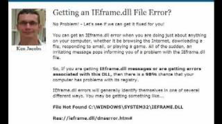 Ieframedllcom  Ieframedll Missing Error Fix [upl. by Nelrah806]