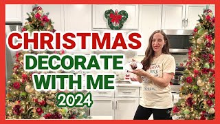 NEW 2024 CHRISTMAS DECORATE WITH ME  Kitchen Christmas Decor  Decorate with Me for Christmas 2024 [upl. by Etterraj]