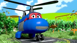 Carl the Super Truck is The Cargo Plane in Car City Trucks Cartoon for kids [upl. by Latisha]