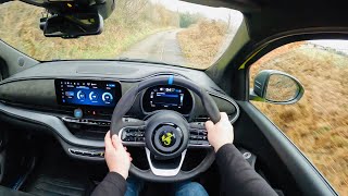 Abarth 500e POV Test Drive Exhaust sound  Acceleration [upl. by Neliac]