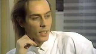 Peter Murphy 1989 TV interview with Bauhaus vocalist [upl. by Mendie96]