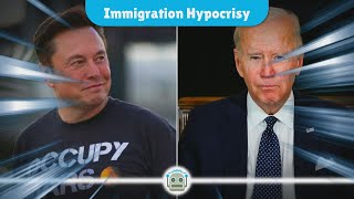 Biden Calls Out Musk A Clash Over Immigration Hypocrisy [upl. by Arol]