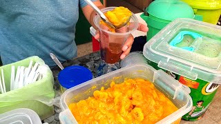 Filipino Street Foods during Summer  Milo Dinosaur  Saging con Yelo  Binuangan Obando Bulacan [upl. by Ashraf]