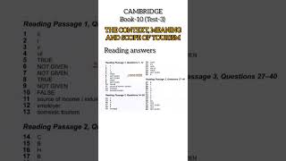 C10 T3  THE CONTEXT MEANING AND SCOPE OF TOURISM IELTS Reading answers SUMPUN IELTS PHAGWARA [upl. by Trelu]