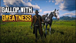 RDR2  Silver Dapple Pinto Missouri Fox Trotter Review  Fastest Horse  Open World Wild Adventures [upl. by Eelana]