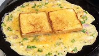 முட்டை பிரட் ஆம்லெட்  Bread Omlette Recipe In Tamil  how to make bread omelette recipe in tamil [upl. by Kin546]