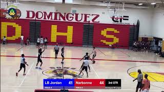 BUZZER BEATER for OT  Narbonne vs LB Jordan  The Dominguez League  Oct 5 2024 Sat 1130am [upl. by Niwrehs]