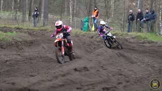 Two Stroke Action 🔊 85cc Racing on Very Rough Track [upl. by Aisetra]