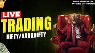 Nifty 50  Bank Nifty Option Trading live 08012024  Live Monday Analysis With Aman Srivastav [upl. by Schiff]