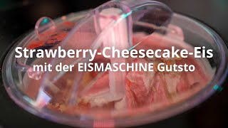 StrawberryCheesecakeEis mit der Eismaschine Gusto [upl. by Nae1]