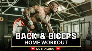 EP  24  Sculpt Your Back amp Biceps Weighted Workout at Home [upl. by Nilyarg]