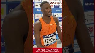 ‘Handle junior athletes’ transition with care’  Olympic 200m champion Letsile Tebogo Botswana [upl. by Anilehs]