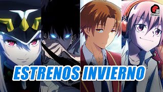 🤩 ESTRENOS ANIME TEMPORADA INVIERNO 2024 y donde verlos  Rincón Otaku [upl. by Ynogoham779]