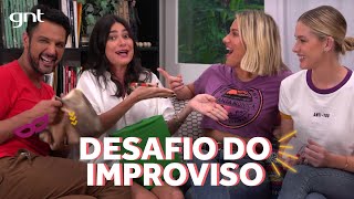 Thaila Ayala e Fiorella Mattheis são boas de improviso  Gio Ewbank  Amores do Gioh no GNT [upl. by Airamak677]