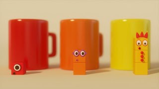 Number Blocks in Cups 1 to 10  Learn to Count Songs [upl. by Borras]