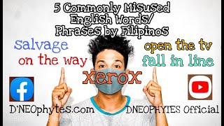 5 COMMON FILIPINISMSLearn English in 5 minutes [upl. by Enomed25]