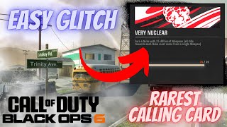 GLITCH RAREST CALLING CARD BO6VERY NUCLEAR [upl. by Johny35]