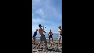 Spikeball at the beach Shorts [upl. by Norvall589]