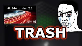 The Truth About 4k 144hz HDMI 21 Monitors [upl. by Rhpotsirhc]