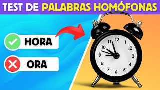 ✏️¿Puedes Ganar este Reto de PALABRAS HOMÓFONAS 🤓 [upl. by Lanos]