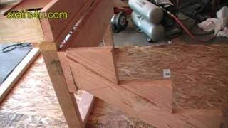 Stringer And Stair Ledger Attachment  Construction Video Tips [upl. by Kathleen]