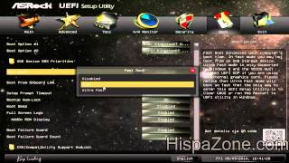 Bios UEFI Asrock Q1900ITX  HispaZonecom [upl. by Dagnah877]