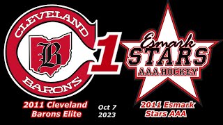 2023 10 07 Barons vs Esmark Stars 2011 AAA GM1 [upl. by Raddie]