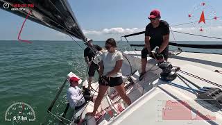 Obsidian J111  Shelter Island Race Week 2024 Anniversary Regatta in Gardiners Bay NY Race 13 [upl. by Danas]