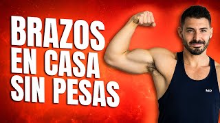 Rutina de BRAZOS en CASA  Ejercicios para BRAZOS SIN PESAS  BICEPS y TRICEPS en 8 minutos [upl. by Terrie]