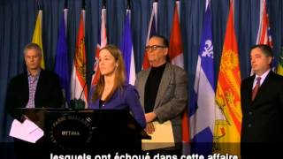 11Septembre  Conférence de presse de 3 organisations à Ottawa [upl. by Sauer]