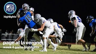 TSSAA Football Highlights Page 42 La Vergne 0 [upl. by Amlez596]