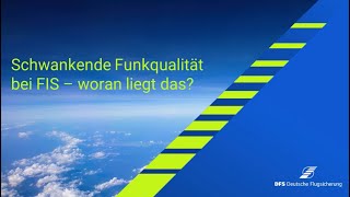 FIS Schwankende Funkqualität [upl. by Ynohtnacram]